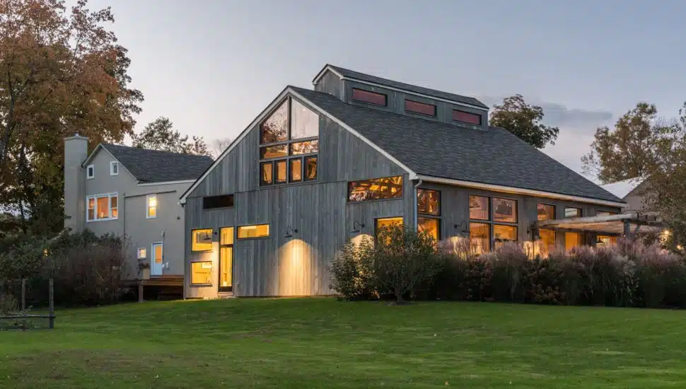Exterior of barn residence at Sheeps Landing.