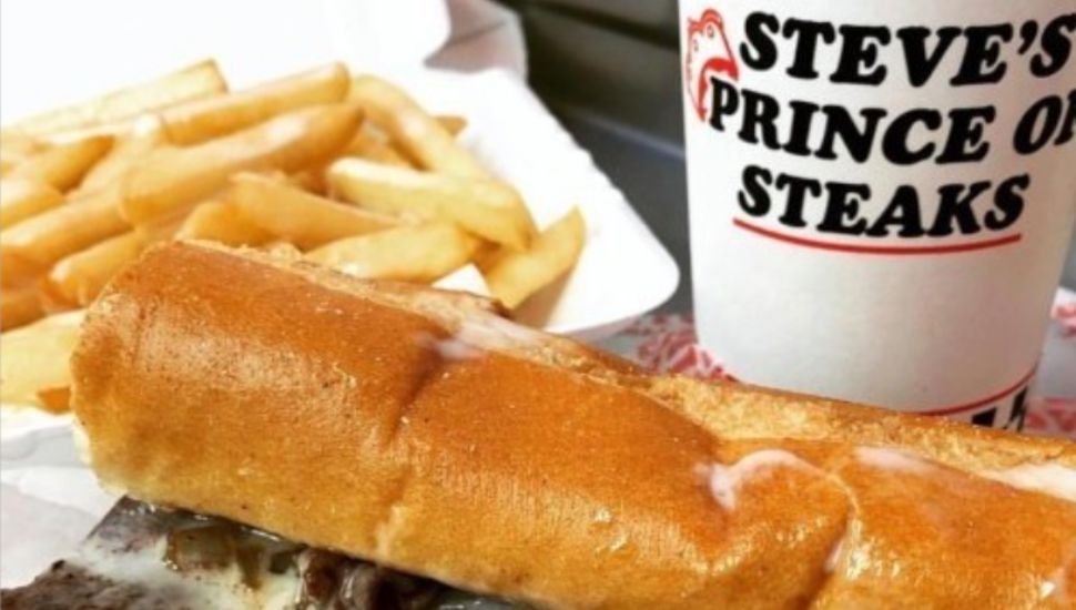 A cheesesteak, fries and a drink from Steve’s Prince of Steaks.