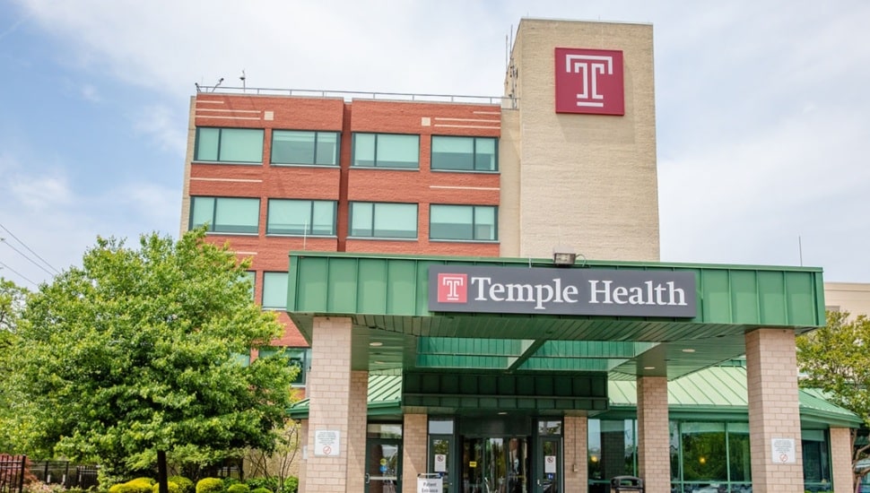 Temple Health facility exterior.