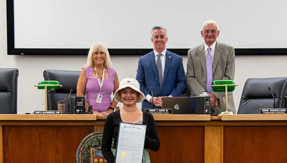 Stephanie Milewski with the Bucks County Commissioners.