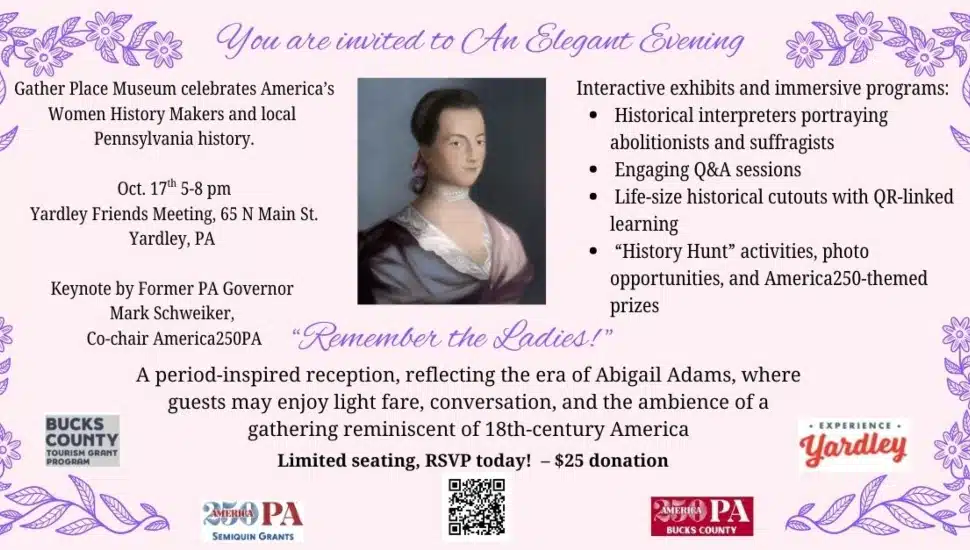 “A Special Evening to Remember the Ladies!” event graphic.