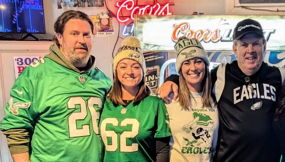 Ron Sullivan, Megan Wagher, Katie McBride and Bob Hayes, the owner.