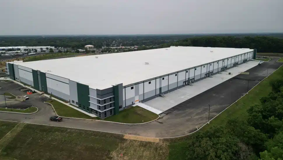 Aerial shot of the Lower Bucks Logistics Hub.
