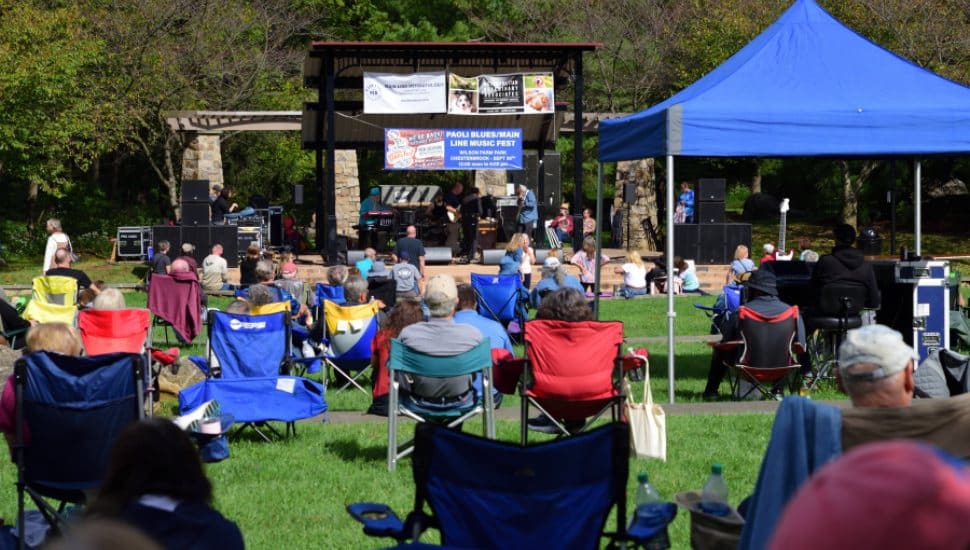 People gathered at Main Line Music Festival.