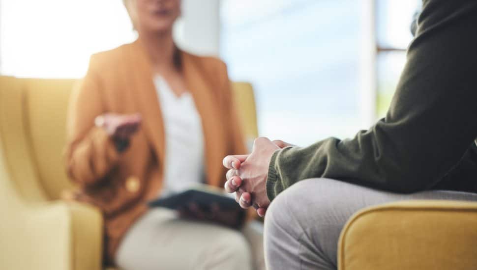 Person in therapy.
