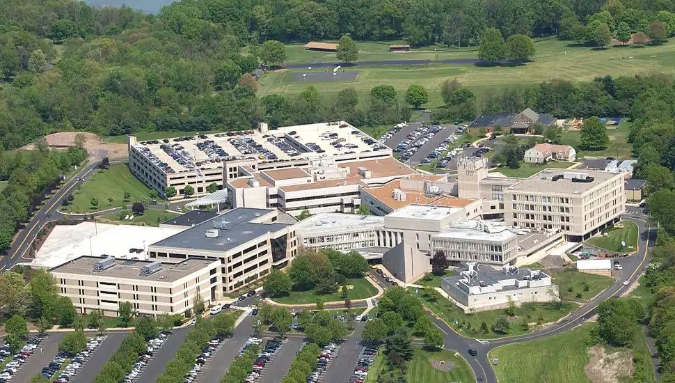 Aerial view of St. Mary Medical Center.