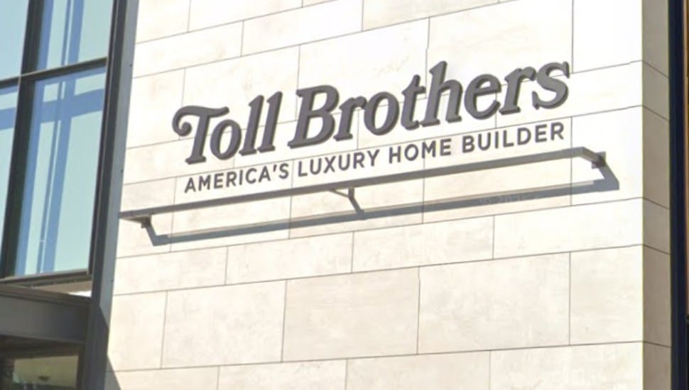 Toll Brothers sign.