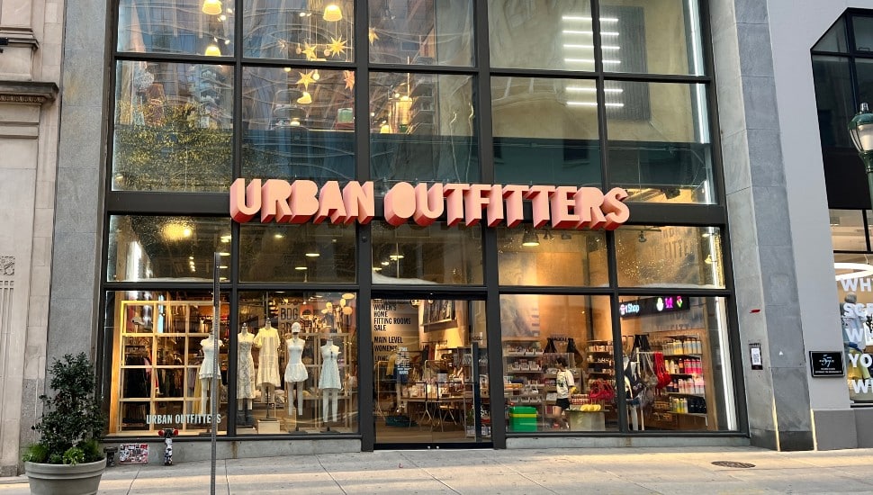 Urban Outfitters storefront.