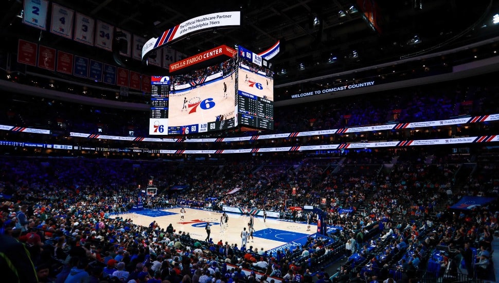 76ers Stadium during a game.