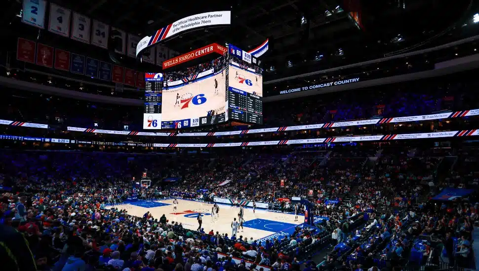 76ers Stadium during a game.