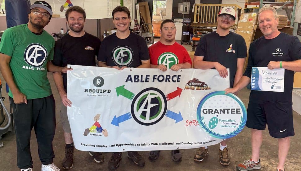 Able Force Employment team receives grant.