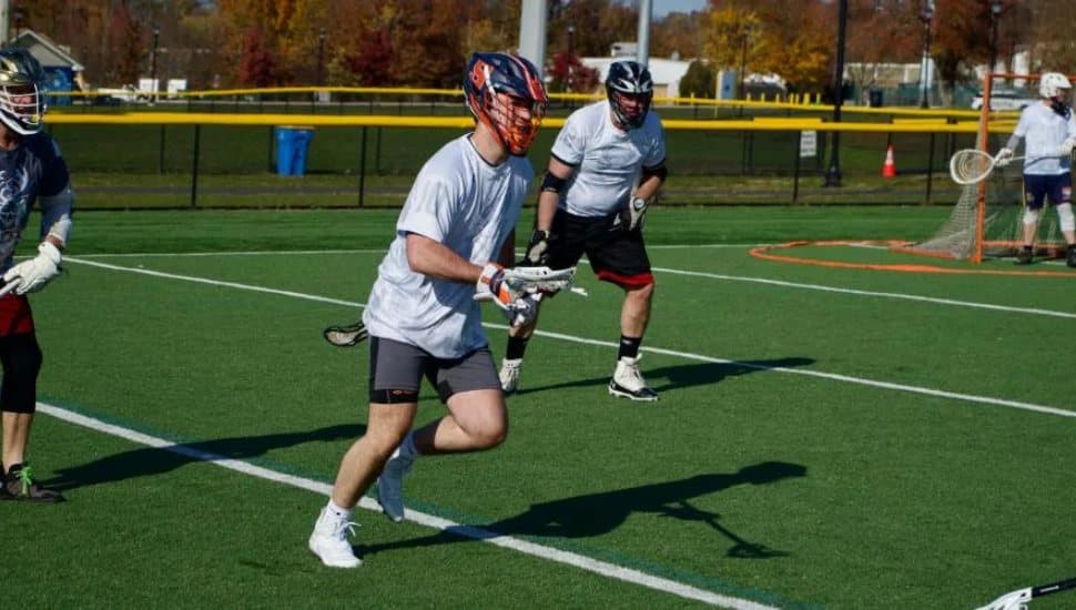 Lacrosse players at the Coaches Cup Tournament.