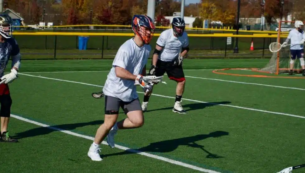 Lacrosse players at the Coaches Cup Tournament.