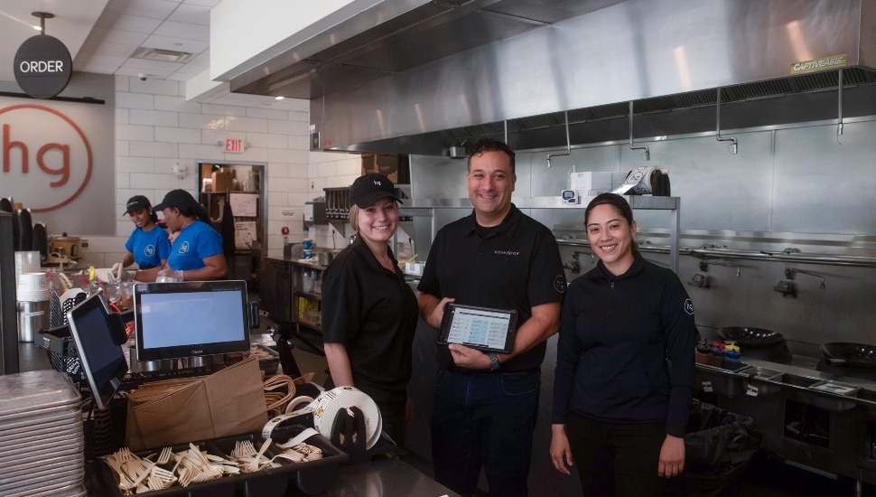 Honeygrow team members inside a Honeygrow location.