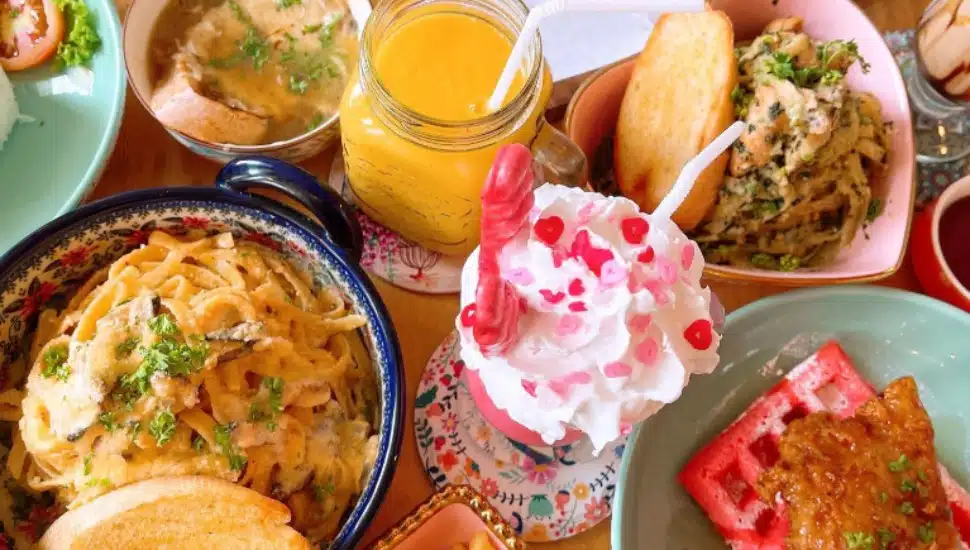 Food from Vanilla Café.
