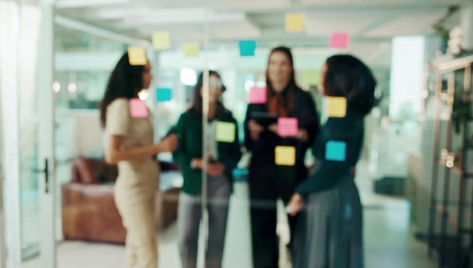 Women in an office.