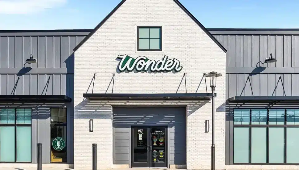 Exterior of a Wonder food hall.