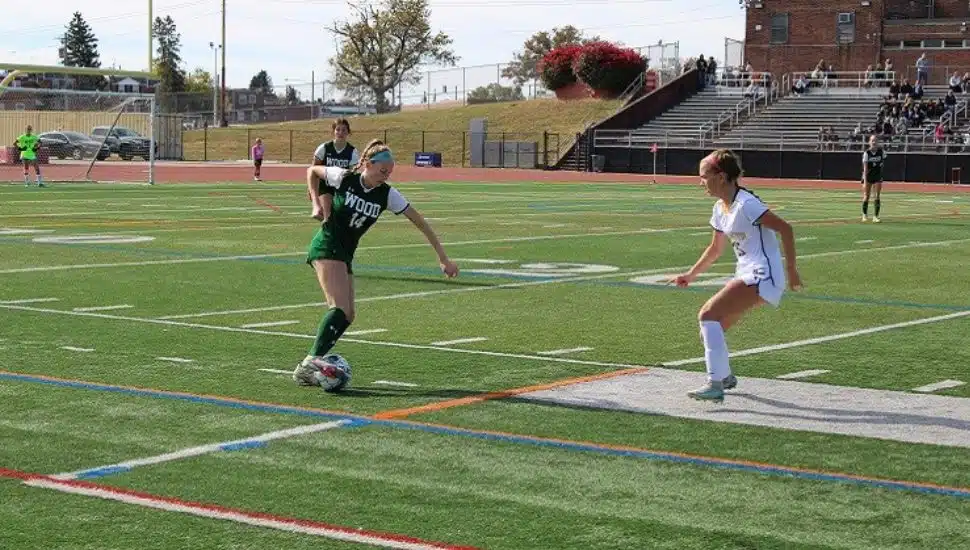 Brigid Johnston during a soccer game.