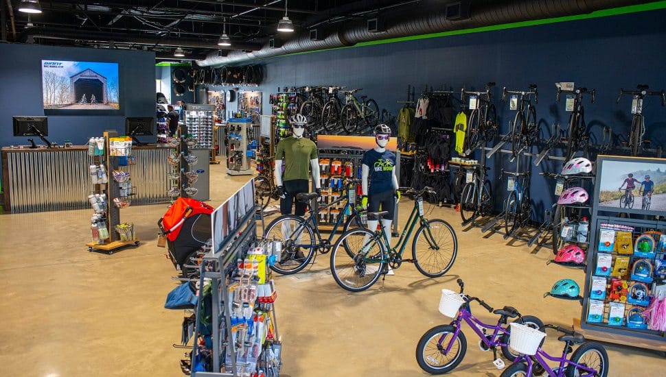 Bike Works Newtown interior.