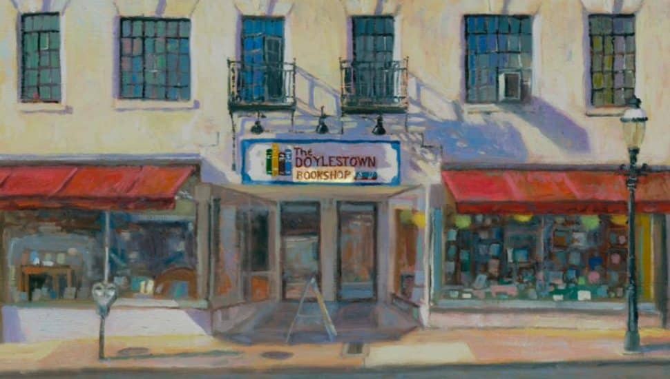Painting of Doylestown Bookshop.