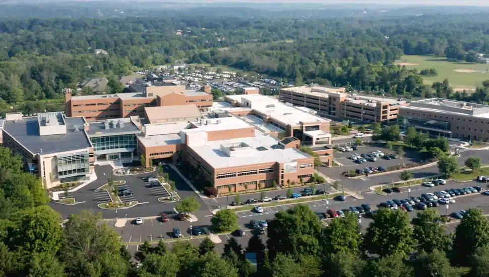Aerial view of Doylestown Health.