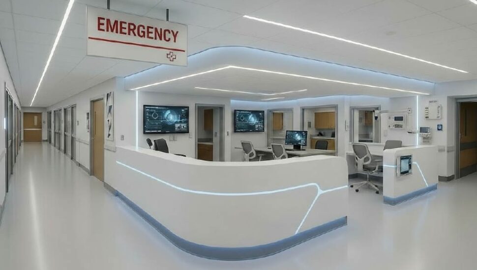 Taylor Hospital emergency room rendering.