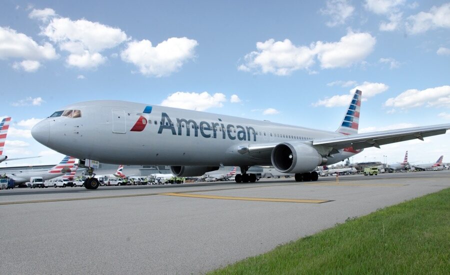 American Airlines airplane.