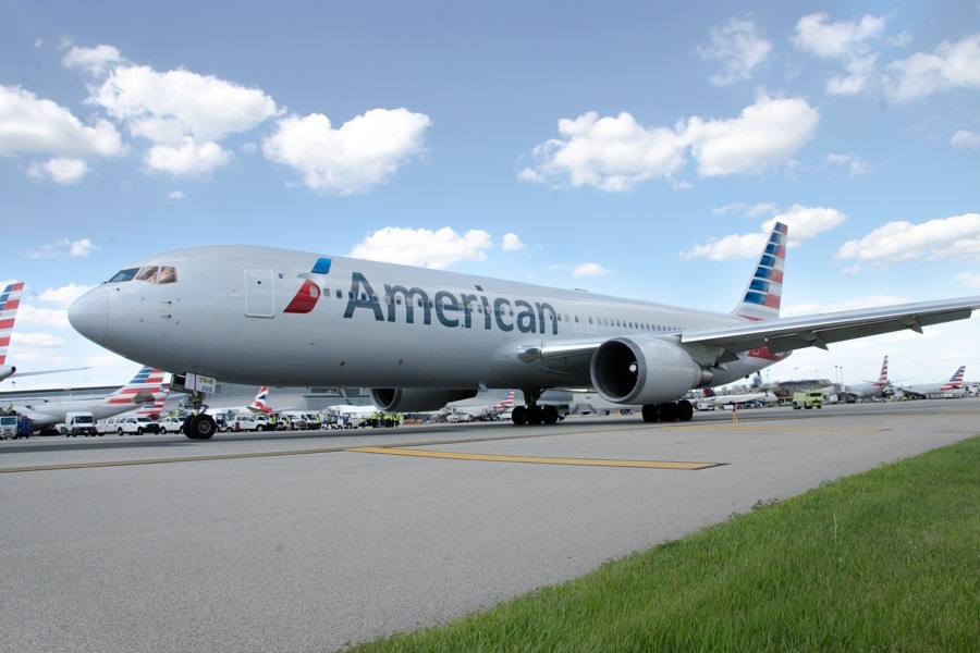 American Airlines airplane.