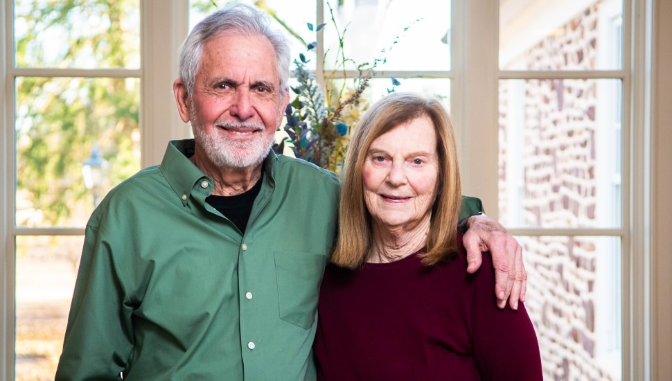 Gene and Marlene Epstein in the home.