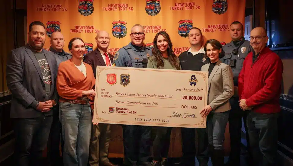 Newtown Borough Police Department Gifts $20K to Bucks Scholarship Fund
