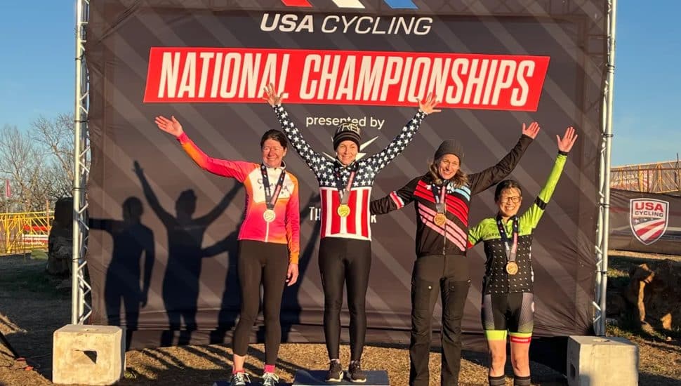 Colette Sexton on the podium.