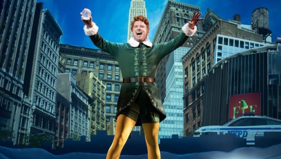 Chris Stevens as Buddy the Elf at the Bucks County Playlist.