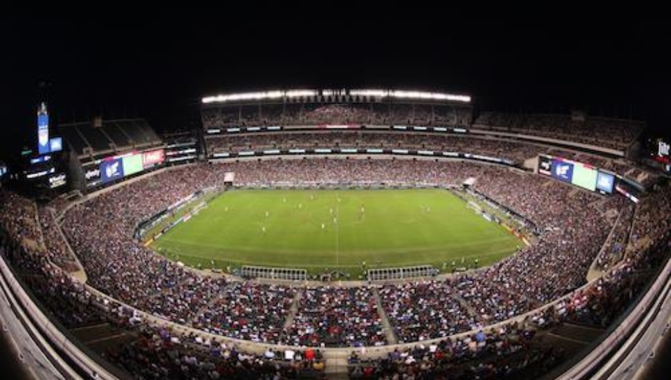 View of Lincoln Financial Field.