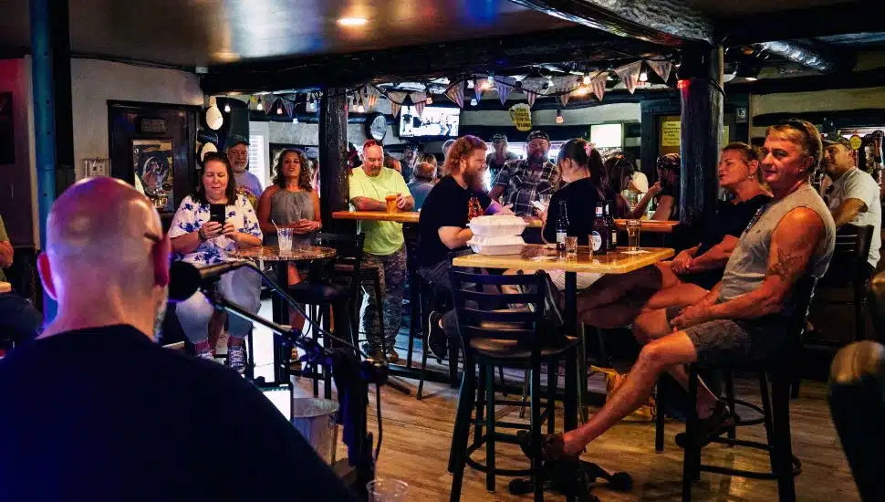 People at Dags Bar and Grill.