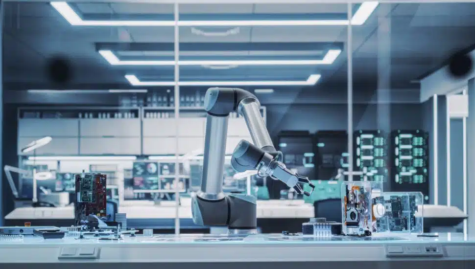 Robotic Arm in a Lab.