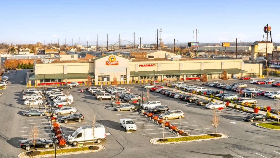 Shoppes at Wissinoming aerial view.