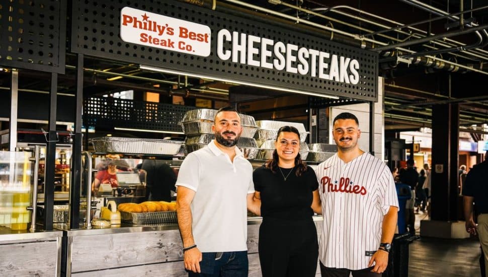 From left to right: Zafeiris, Georgia and Niko Akranis are the second-generation owners of Philly's Best Steak Co.