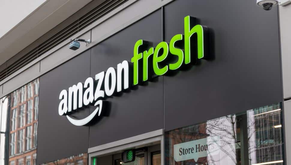 Amazon Fresh sign.