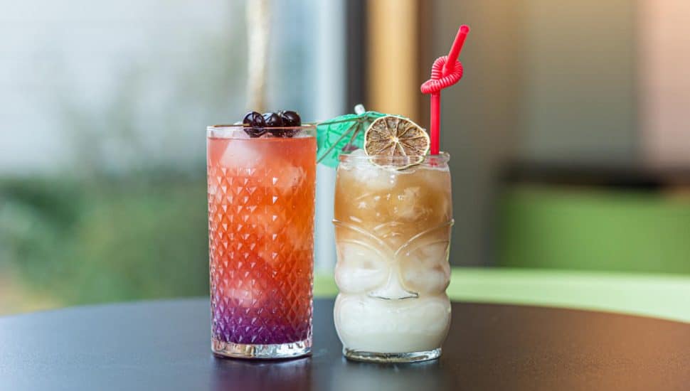 Two mocktails from Free Spirit.