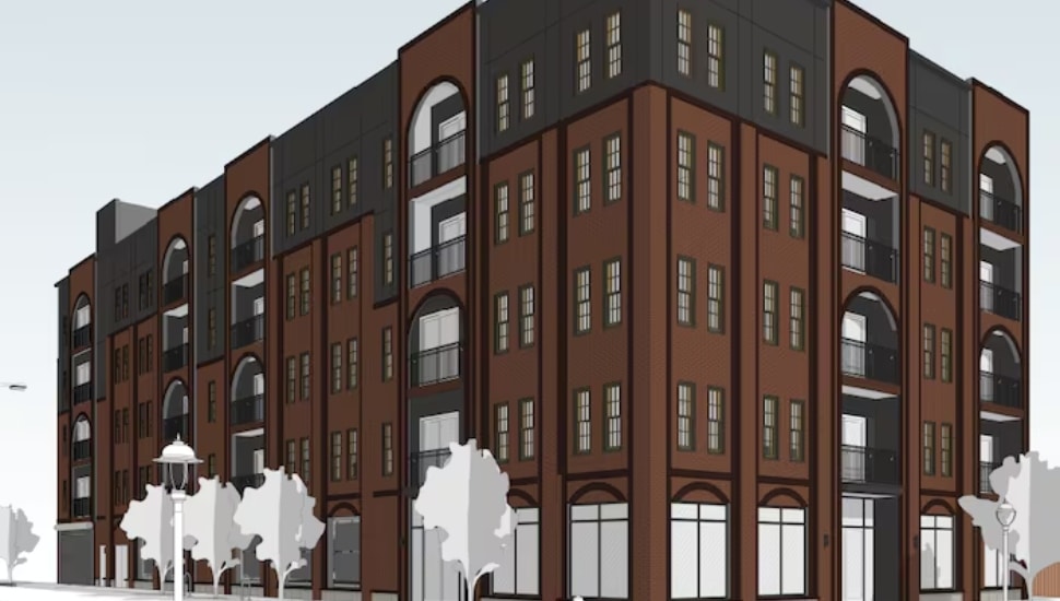 Germantown apartment rendering.