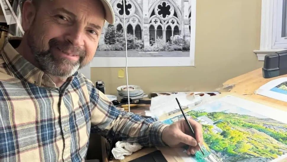 Keith Mountford painting.