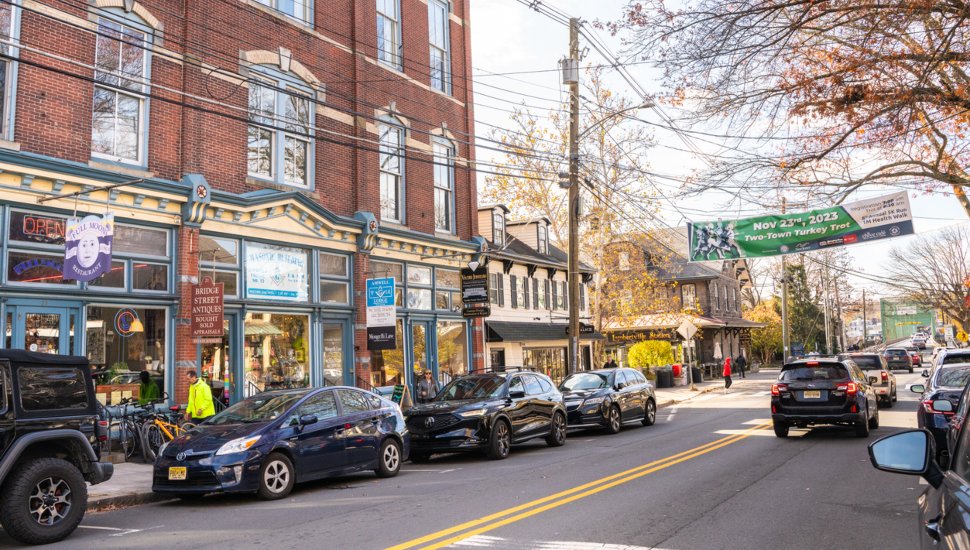 Street scene from historic Lambertville.