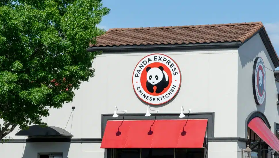 Panda Express sign.