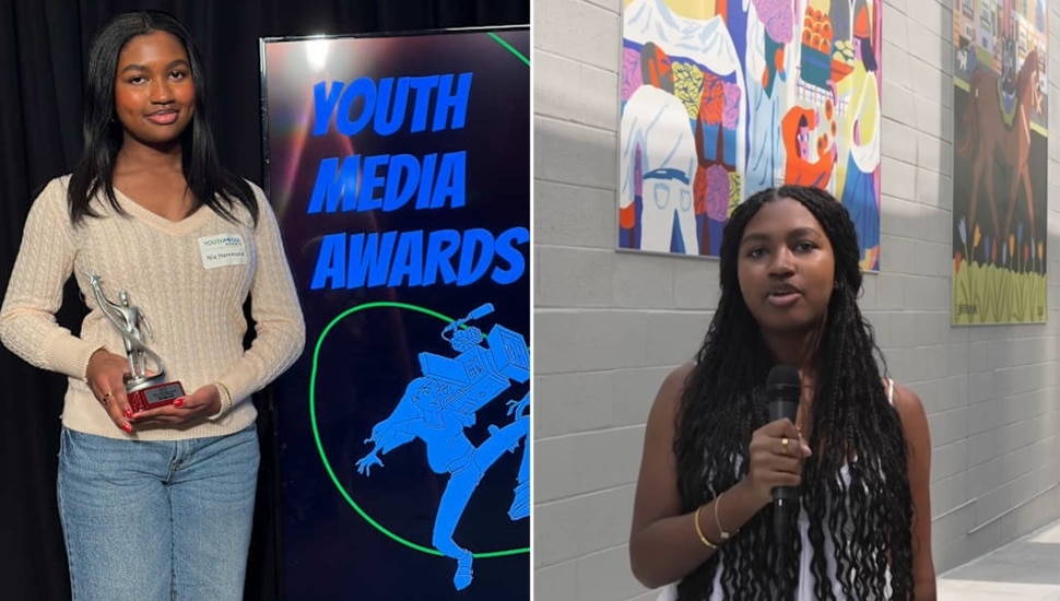 High school student wins journalism award.