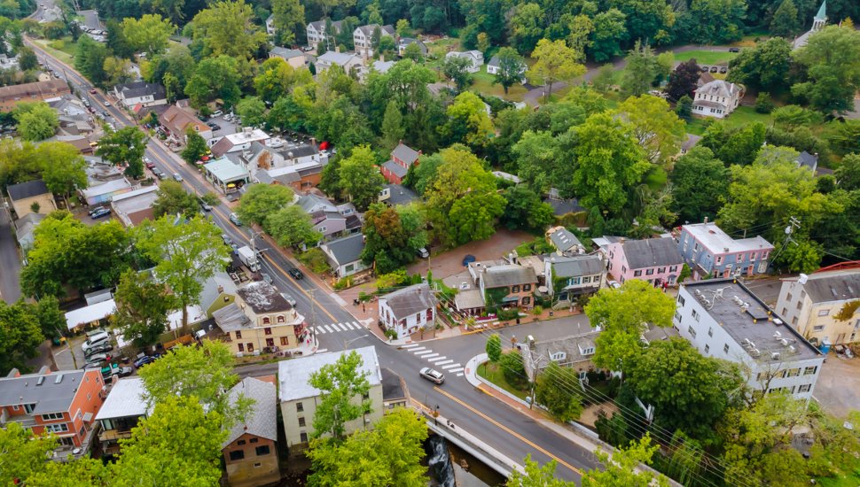 Aerial view of New Hope.