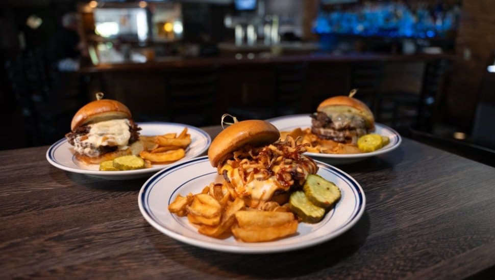 Burgers from Jamison Pourhouse.