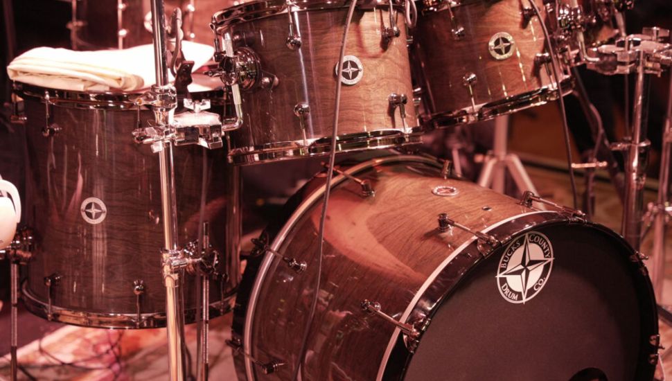 Drum set from Bucks County Drum Company.