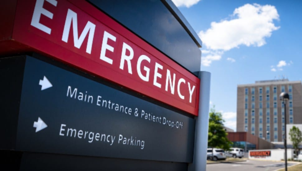 Emergency Room sign.