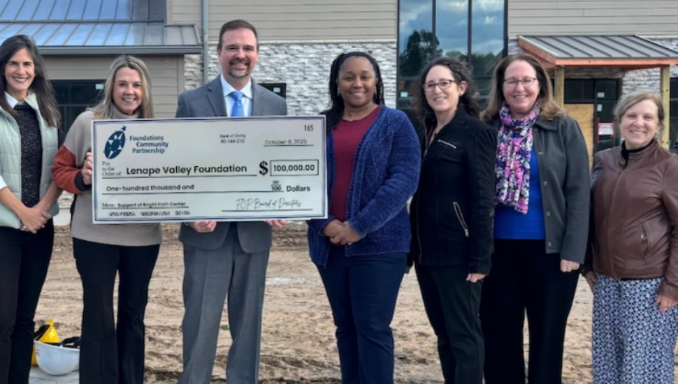 Lenape Valley Foundation $100,000 Check