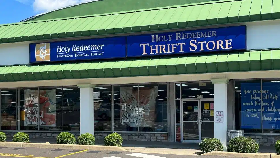 Holy Redeemer Thrift Shop exterior.